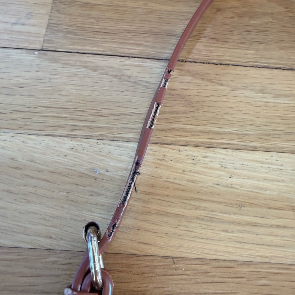 Vintage Style Western Buckle Crossbody Bag - Brown Faux Leather Y2K Boho - Picture 7 of 10